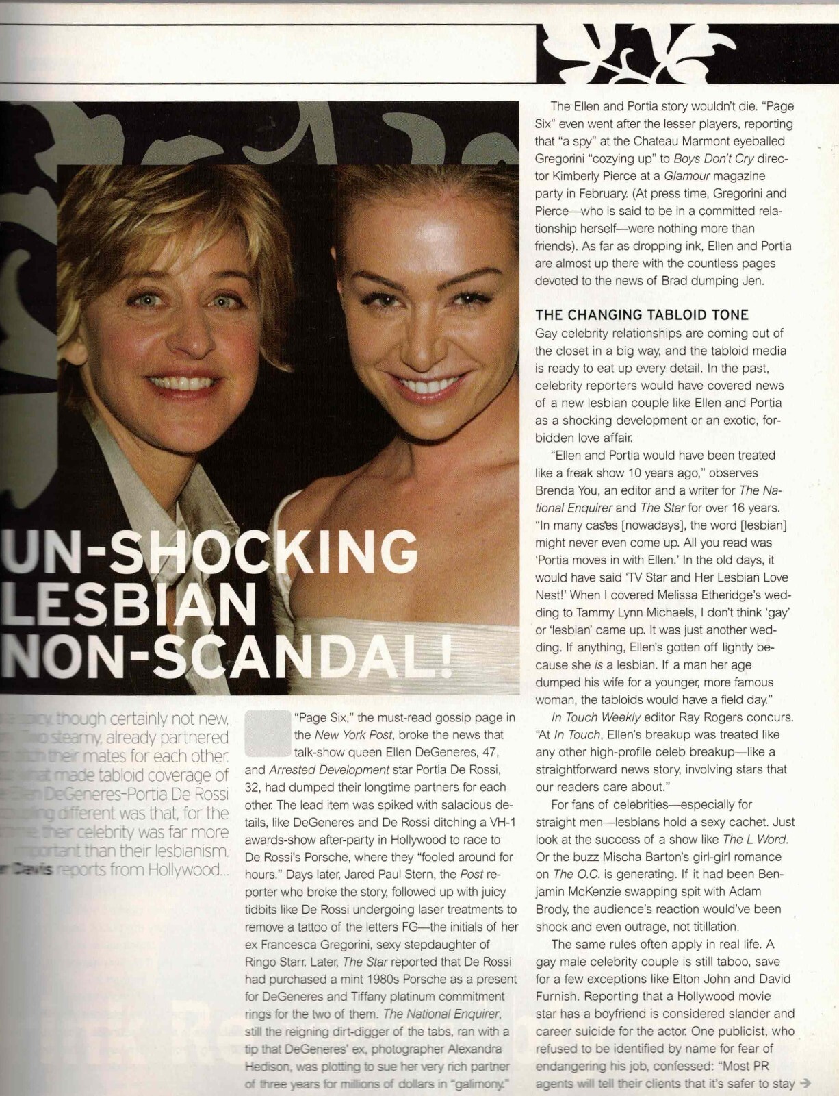 PRIDE Magazine 2005 / Ellen Degeneres / Rufus Wainwright / Jonathan