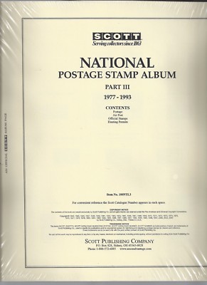 Scott National US Page Set Part III 1977-1993 100NTL3