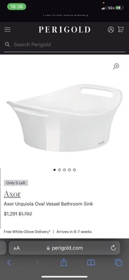 Axor Urquiola Oval Vessel Bathroom Sink
