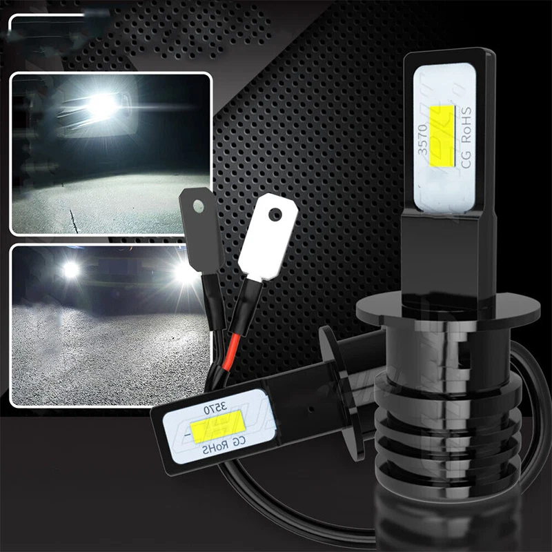 Para BMW 745I 745LI 2002 2003 2004 2005 2 piezas H3 LED faros antiniebla 6000K blanco Foto 4 de 4