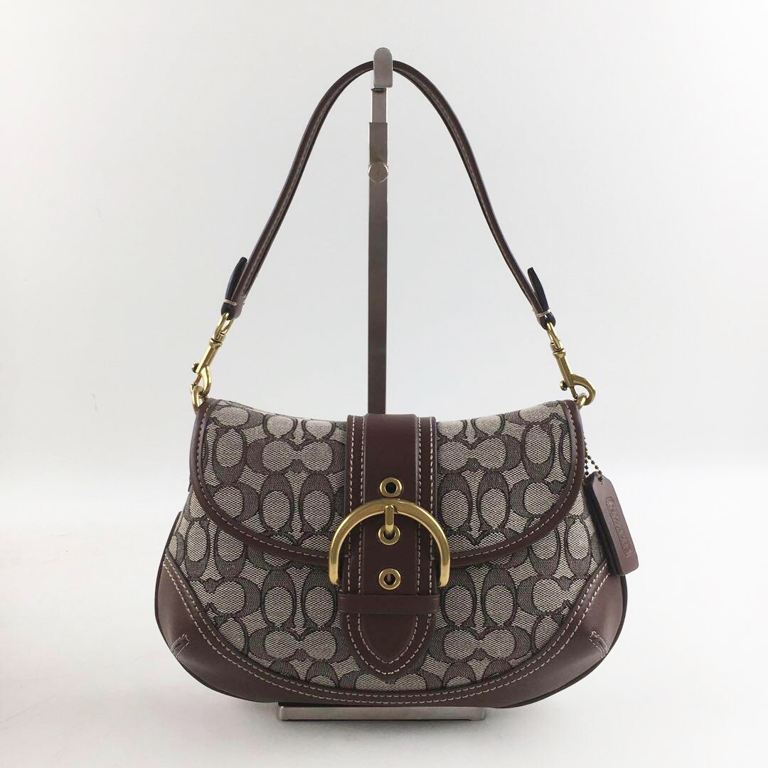 バッグ COACH Flap Soho Cotton Lether handbag Coach Soho Leather Flap Shoulder Handbag | Coach Handbags