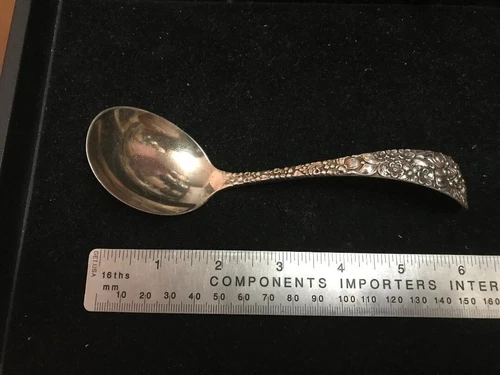 Monogrammed Gravy Ladle Stieff Rose?? by Stieff, Sterling Silver 52g