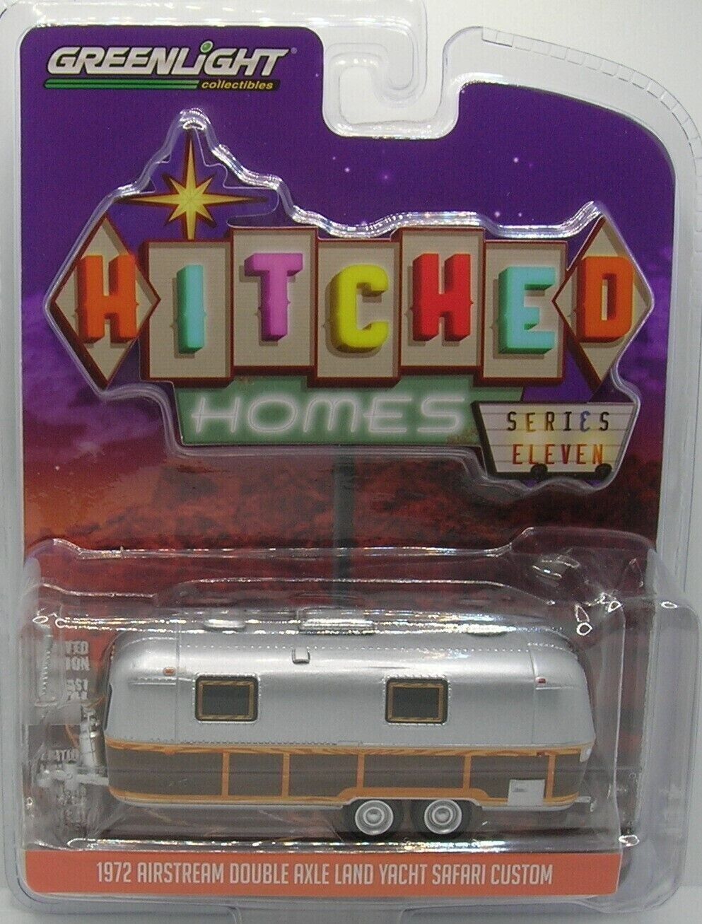 GREENLIGHT 1:64 HITCHED HOMES 1972 34110C AIRSTREAM LAND YACHT SAFARI NEW SEALED