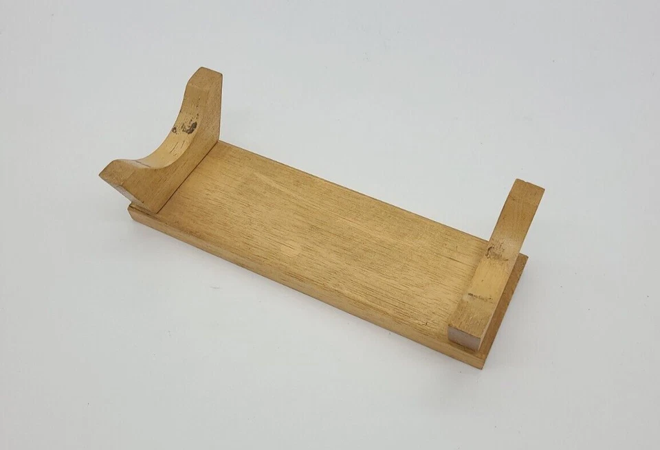 Marble Rolling Pin with Wood Stand Non Porous Non Stick Gray and White - Image 3 of 4