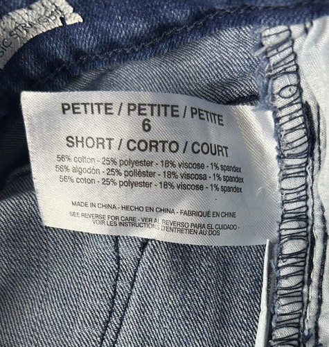 Code Bleu Jeans Women’s Size 6 Chelsea Classic Straight Petite Short - Picture 8 of 12