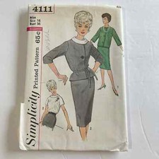 Simplicity Vintage 1960s Pattern #4111 Junior...