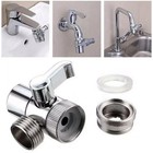 <!--F#f_0-->Switch Faucet Adapter 3 Way Connector Shower Head Diverter Valve Kitchen Sink AU<!--F/-->