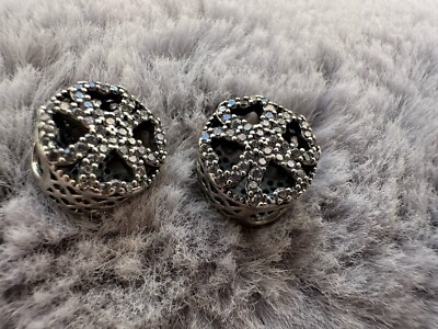 Pandora Vierblättriges Kleeblatt Charm 791808CZ Paar X2