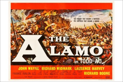 THE ALAMO in TODD AO FILM Rchz - POSTER HQ 40x60cm eines KINO POSTER