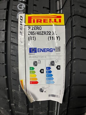 2 New 285 40 22 (110Y) Pirelli P Zero B1 Summer Tires