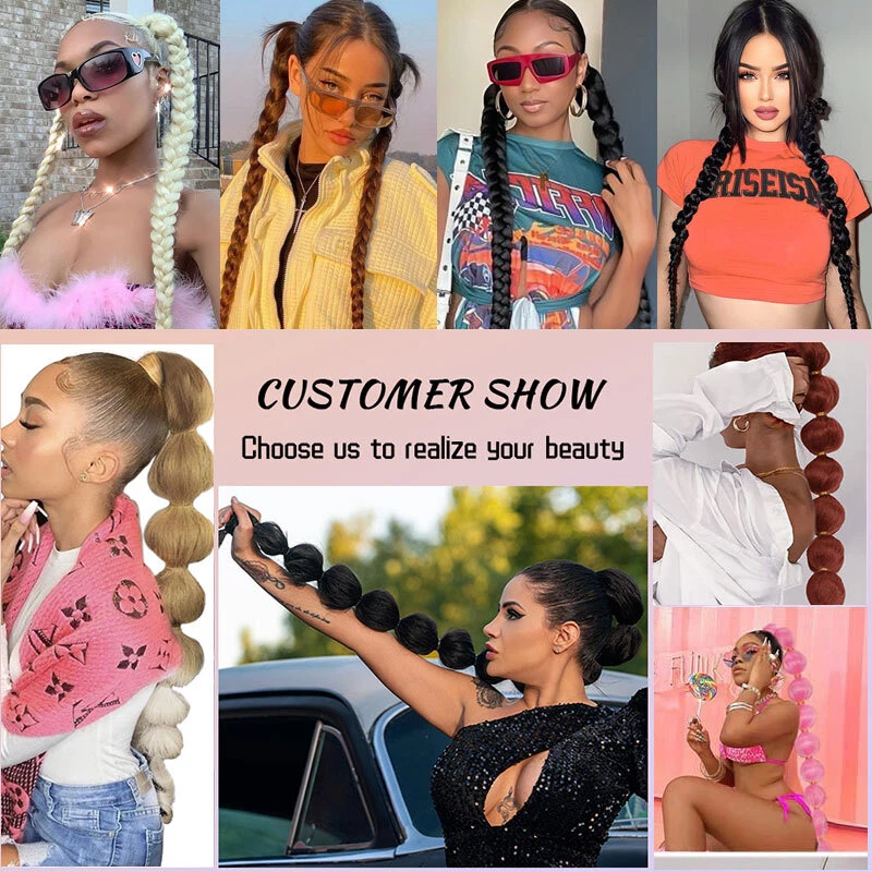 Pieza de pelo sintética de 86 cm trenzado cola de caballo hágalo usted mismo trenzas cola de caballo pelucas torcidas Foto 2 de 4