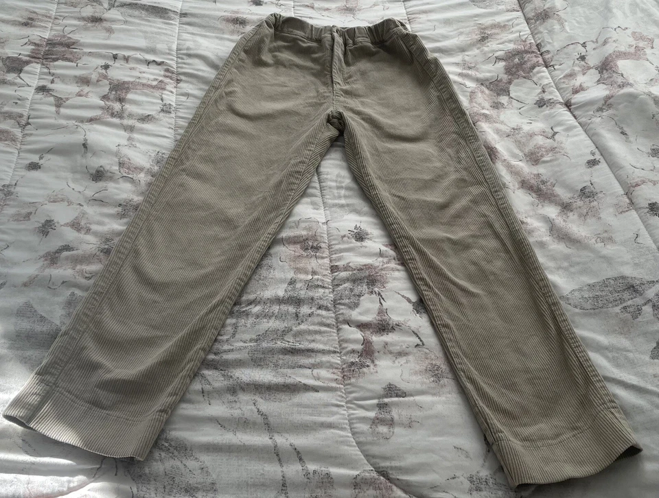 Brandy Melville Mujer Beige Y2K Marfil Bootcut Pana Pantalones, Talla Única Boho Foto 3 de 4