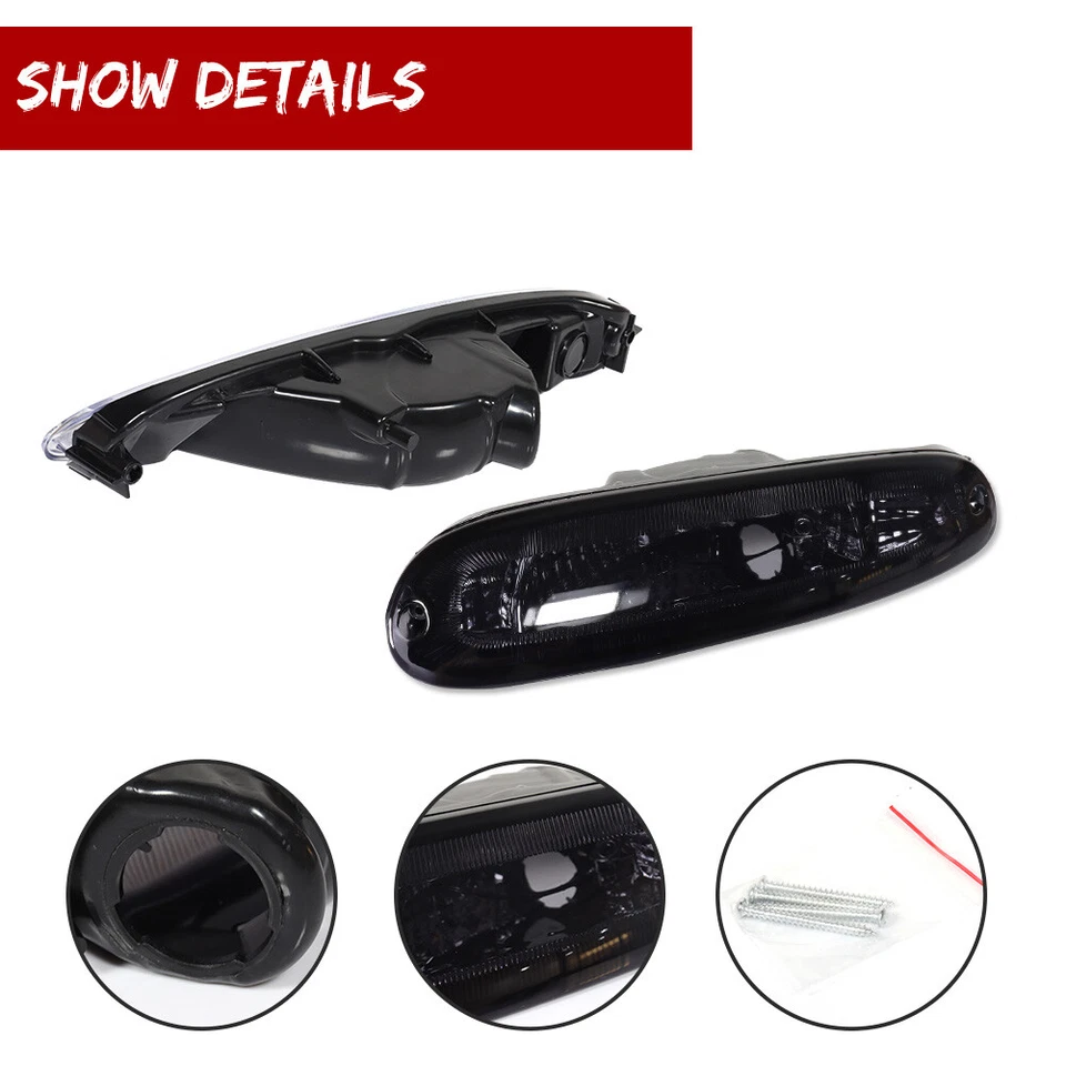 Carcasas luces de giro para conductor pasajero ahumado Mazda MX-5 Miata 1990-97 Foto 3 de 4