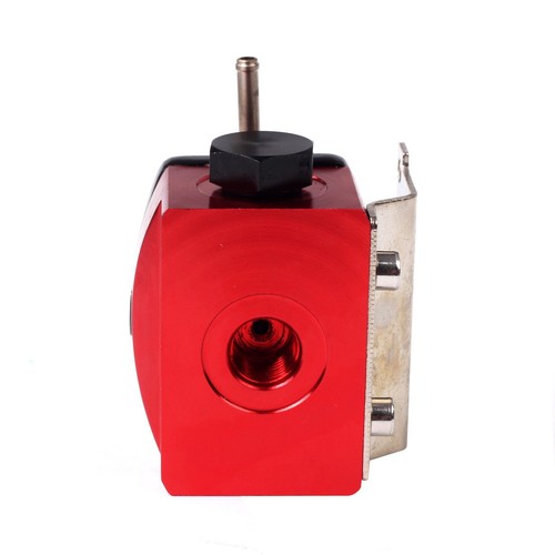 Adjustable Fuel Pressure Regulator Kit Oil 0-100psi Gauge -6AN New Black-Red - Afbeelding 8 van 12