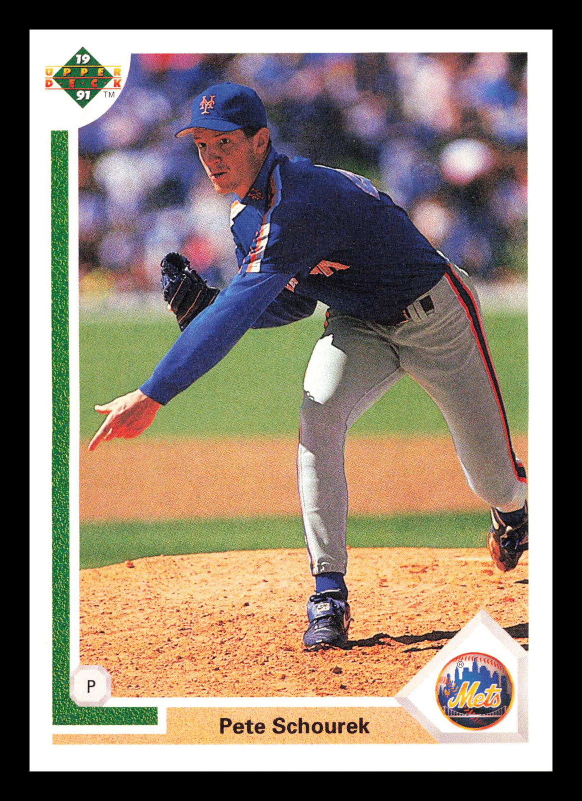 Pete Schourek #766 1991 Upper Deck New York Mets Baseball