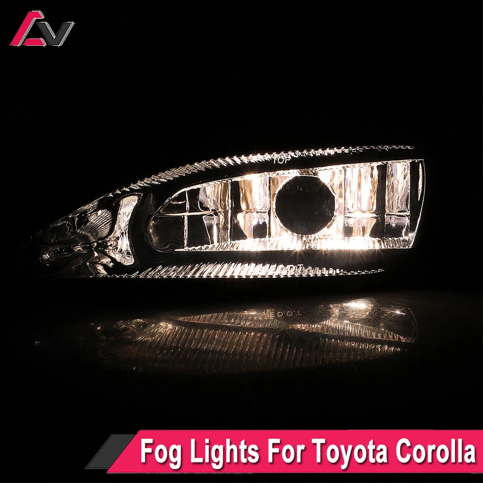 Par de luces antiniebla de parachoques de humo para Toyota Corolla 2005-2008 + cableado + interruptor LR Foto 3 de 4