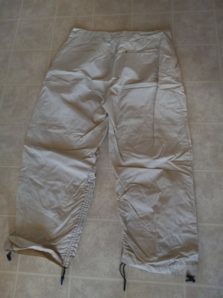 LL Bean Nylon Crop Hiking Pants Women's Lightweight Khaki Sz 10P eBay