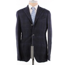 Boglioli NWT Cashmere/Wool Blend Sport Coat Size 50R US 40R in Navy/Blues
