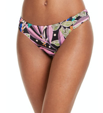 BAR III Hidden Jungle Printed Hipster Bikini Bottoms OMBCR96M Multi M NWT 44
