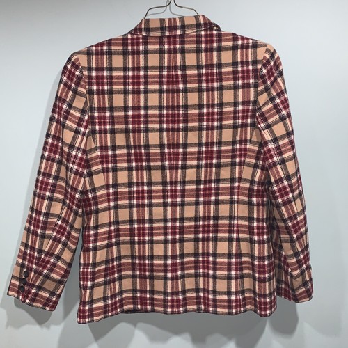 Pendleton Damen 100 % Schurwolle Schottenkaro Vintage Blazer Größe 10 Petite - Bild 6 von 6