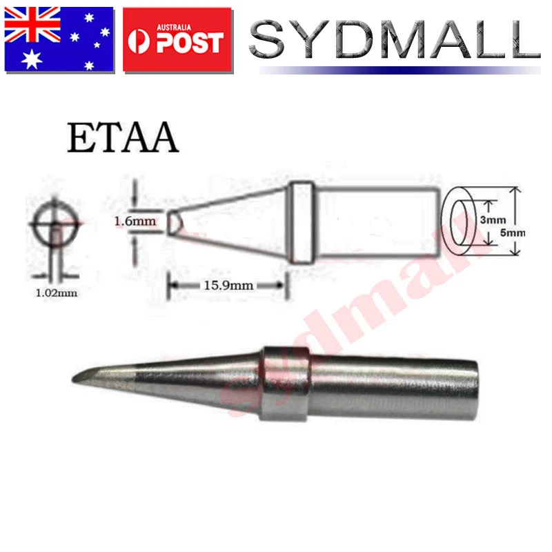 ETAA Solder Soldering Station Iron Tip for Weller PES51 WES51 WESD51 Single Flat - Image 2 of 3