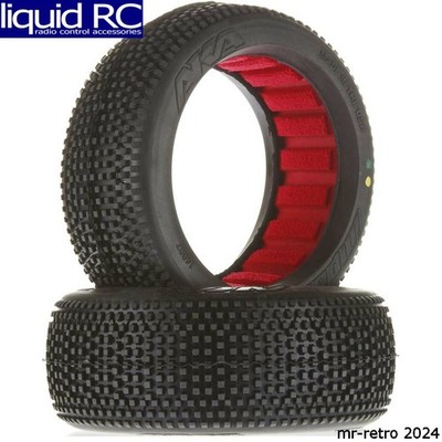 AKA Racing 14007XR 1/8 Buggy Impact SLW Tire w/ Red Insert 2