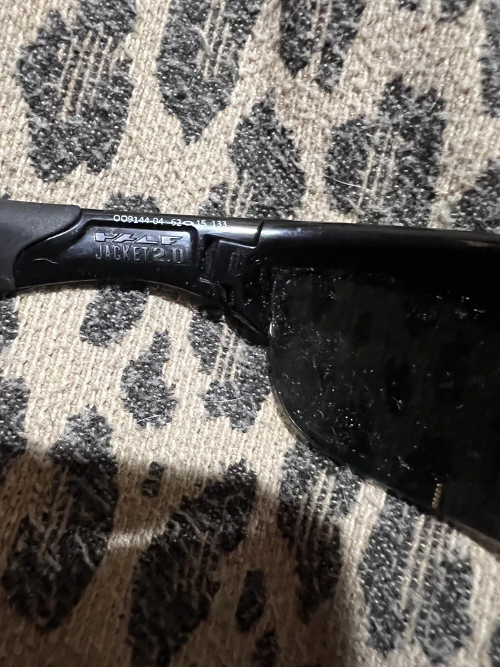 Oakley Half Jacket 2.0 Polished Black w/Polarized Lens Sunglasses - Image 3 of 4