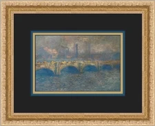 Claude Monet Waterloo Bridge Early Morning Custom Framed Print
