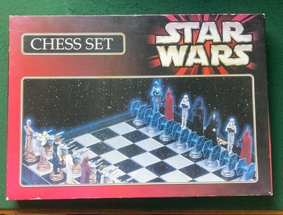 Vintage 1999 Star Wars 3D Schachspiel Collectors Edition komplett RAR