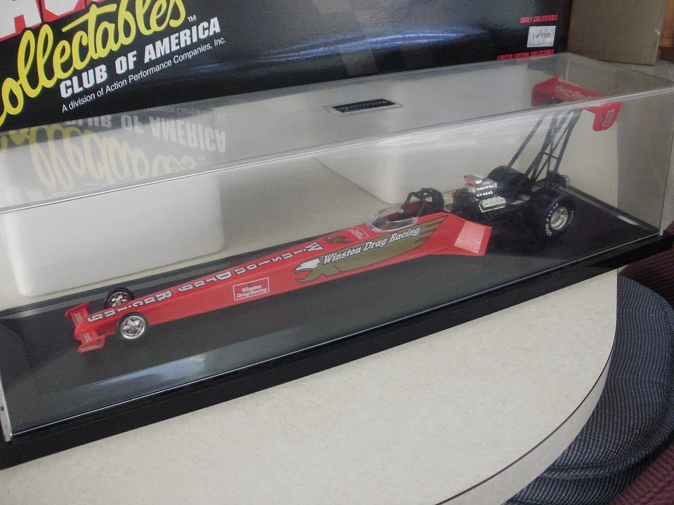 NHRA RCCA 1/24 1996 WINSTON DRAG RACING TOP FUEL WITH CASE - Image 3 of 4