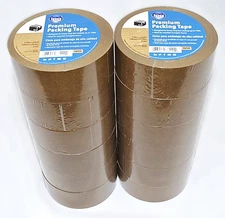 12 Pack Intertape 9341 Kraft Sealing Paper Flatback 1.88” Carton Sealing Tape