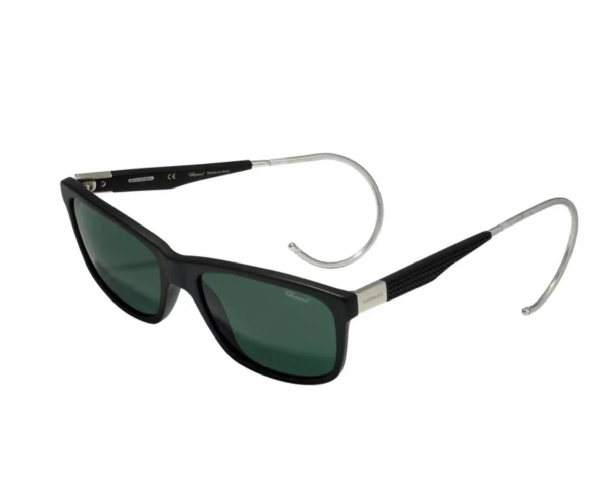 New! Chopard SCH371V 0700 Black Happy Hearts Women Sunglasses, Authentic Chopard Black Sunglasses for Women | eBay main image 3