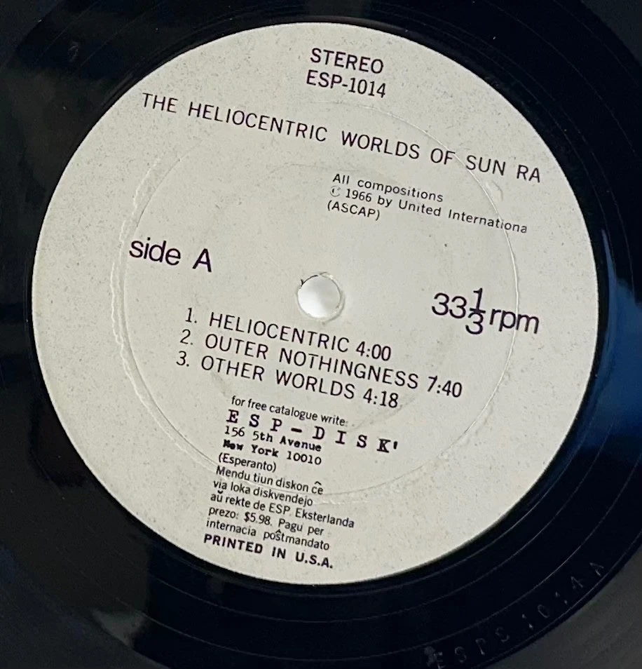 LP: Sun Ra – The Heliocentric Worlds Of Sun Ra, ESP-Disk’, Reissue, 180gram, 200 Foto 3 de 4