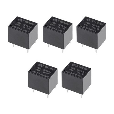 5 Pcs JQC-T78-DC12V-C DC12V Coil SPDT 5 Pin PCB Electromagnetic Power Relay