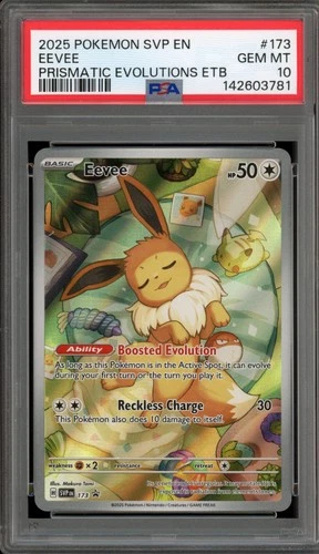 Pokemon Eevee Prismatic Evolutions ETB Promo SVP EN 173 PSA 10 Gem Mint