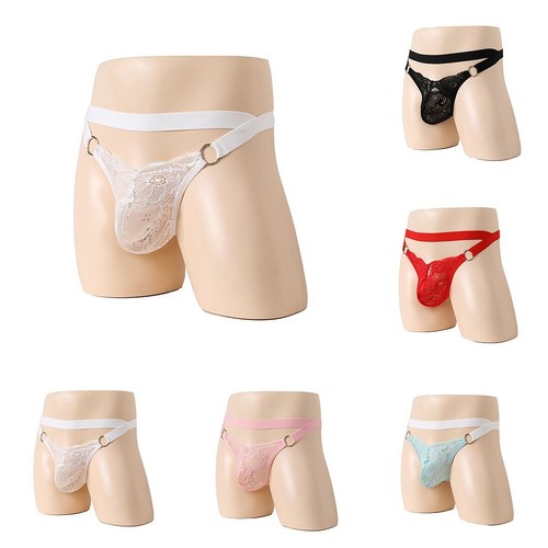Culotte homme taille applicable sexe sous vêtement slip jock strap lingerie - Picture 8 of 15
