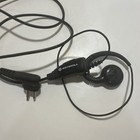 Motorola Hkln4604B Black Wired Flexible Swivel Canal Earbud w/ Microphone & Ptt
