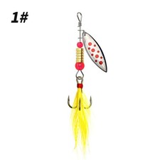 10/20Pc Metal Spoon Fishing Lure Artificial Jigs Hooks Spinnerbait Swimbait Bass