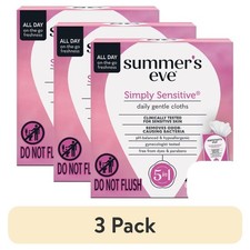 Feminine Wipes for Odor Control pH Balanced Daily Use 12 Count 3 Pack