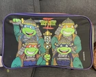 Teenage Mutant Ninja Turtles III Vintage Colorblock Suitcase Luggage Bag 1993