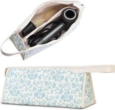 Quilted Travel Case Compatible with Dyson Airwrap & Shark Flexstyle, Cotton Flor