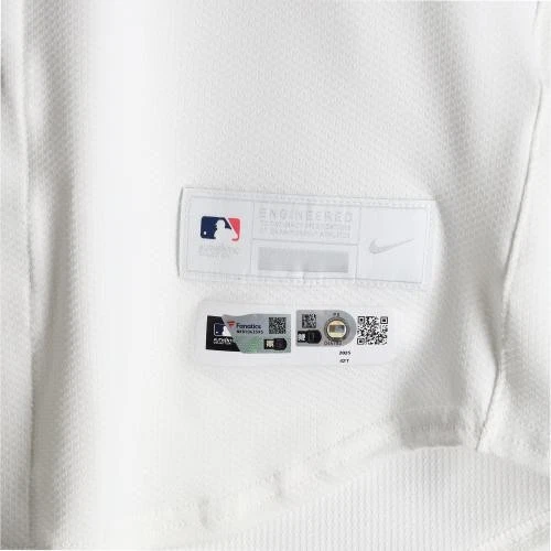 Enmanuel Valdez Pirates Player-Issued #48 White Jersey from the 2025 MLB Season - Image 4 of 4