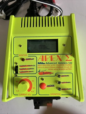 Advanced Avionics APEX Sigma Multi-Function NiCad/NiMH Battery Charger AC/DC RC