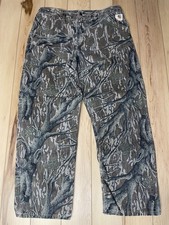 Vtg 80s-90s Carhartt Rare Camo Pants Mossy Oak Real Tree USA WU345 38x32 READ