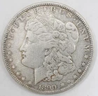 1890 Morgan Silver Dollar $1 Circulated Toned 90% Silver US Coin