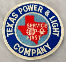 Texas Power & Light Company Service First Uniform Patch