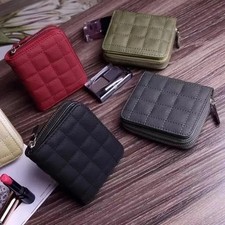 Women Short Small Money Purse Wallet Ladies Leather Folding Coin Card Holder UK.
