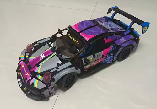 Kit de construcción de coche de carreras Porsche RSR Technic 1611 piezas modelo de coche deportivo escala 1:10 - Imagen 9 de 9