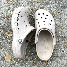 Crocs Classic Clog Sandals Beige Women’s US 11 Rubber Slip-On Lightweight