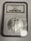 2006 NGC MS69 American Silver Eagle Dollar, U.S. .999 1 oz ASE bullion coin